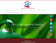 Tablet Screenshot of burns-enviro.com